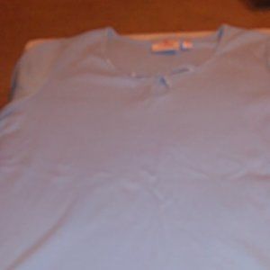Light Blue SS top Quacker Factory Size XL